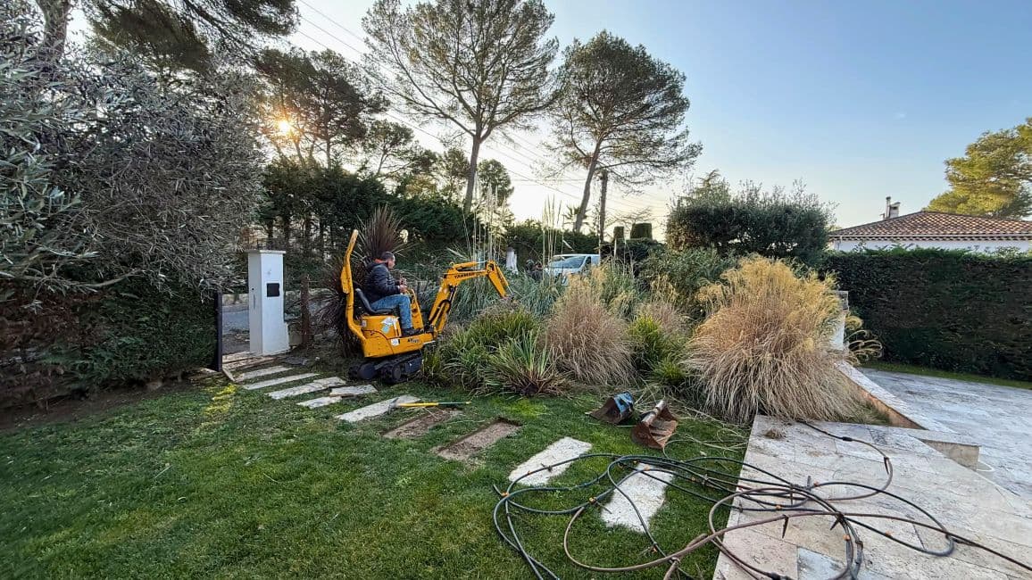 Projet de jardin avant notre intervention